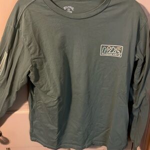 Billabong a/div green long sleeve